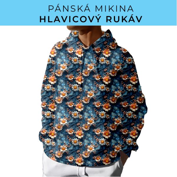PÁNSKÝ střih - mikina s kapucí