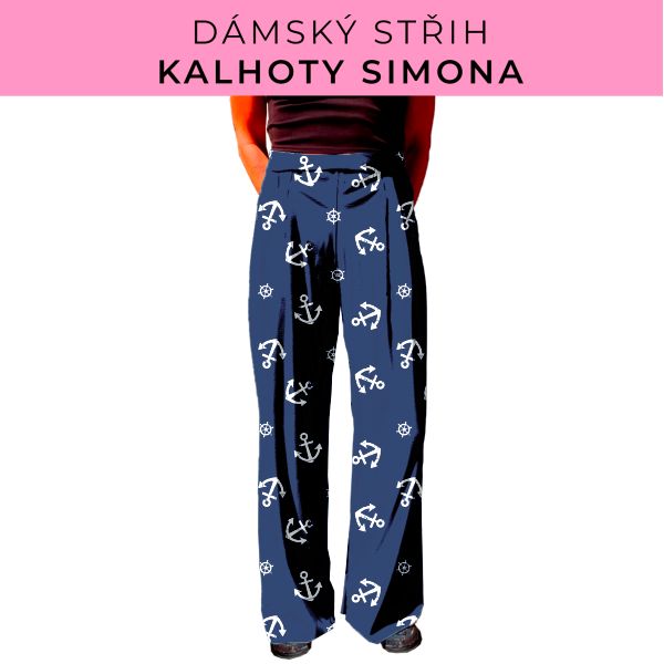 Dámský střih - kalhoty Simona