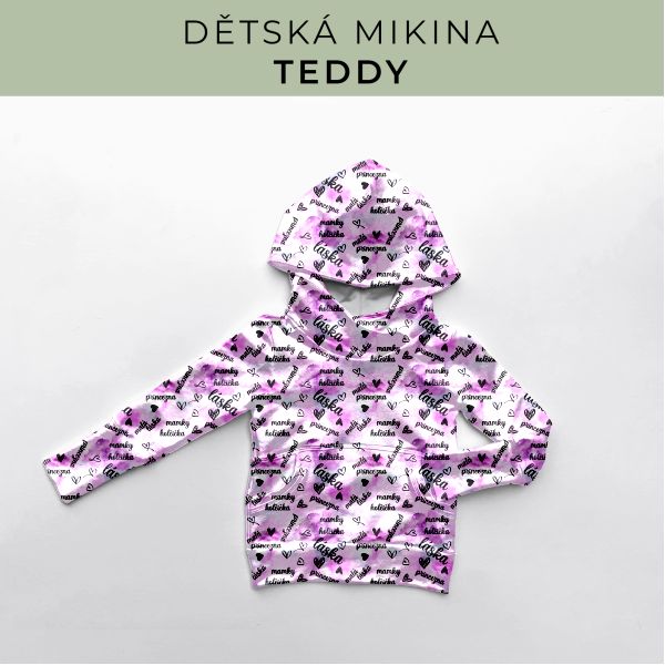 DĚTSKÝ střih - Mikina Teddy