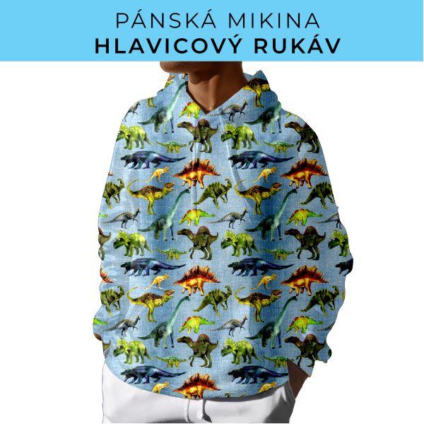 PÁNSKÝ střih - mikina s kapucí