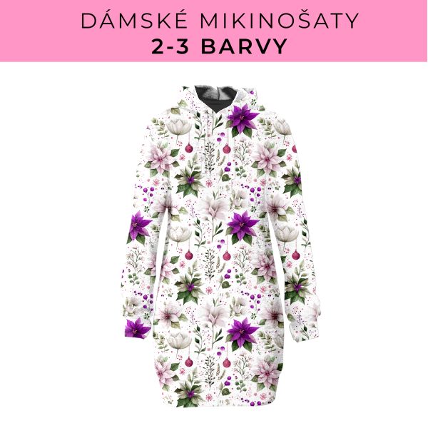 DÁMSKÝ střih - Mikinošaty 2-3 barvy