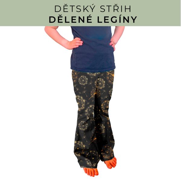 Dětský střih - Dělené legíny