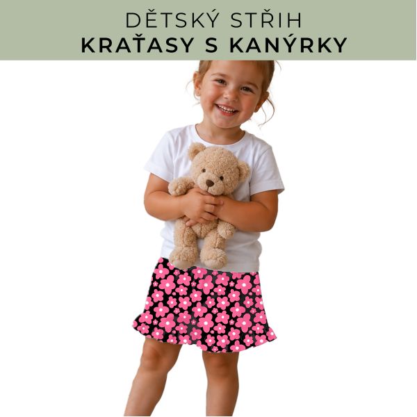 Dětský střih - Kraťásky s kanýrkem
