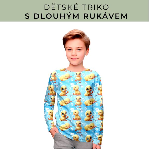 DĚTSKÝ střih - triko dlouhý rukáv
