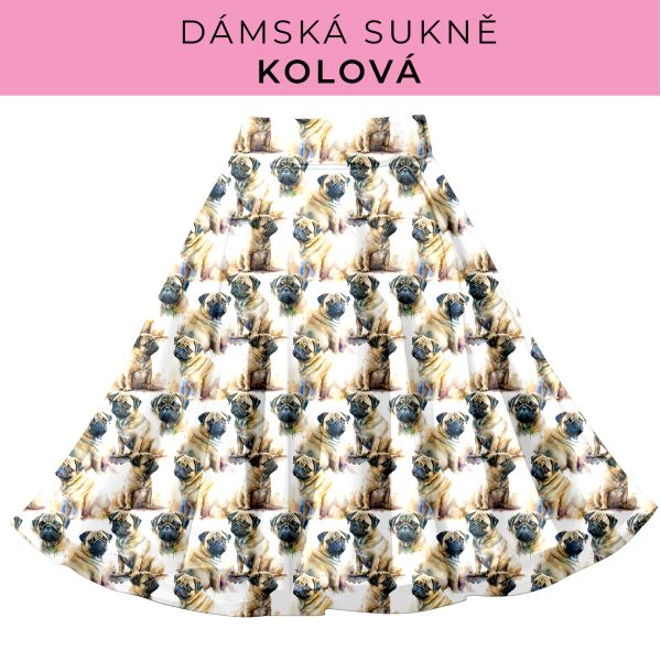 DÁMSKÝ střih - Kolová sukně