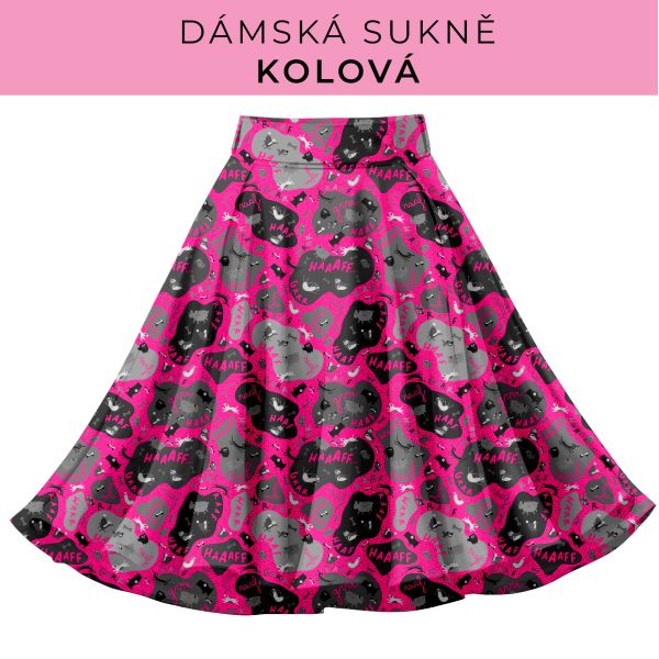 DÁMSKÝ střih - Kolová sukně