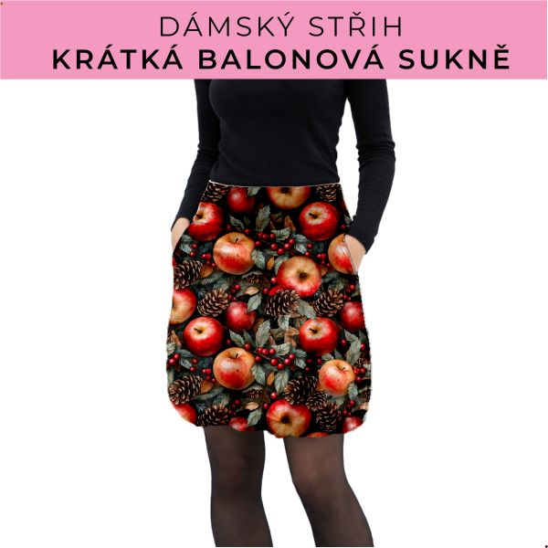 Dámský střih - balonová krátká sukně