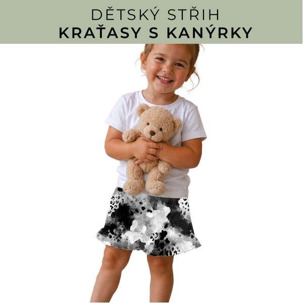Dětský střih - Kraťásky s kanýrkem