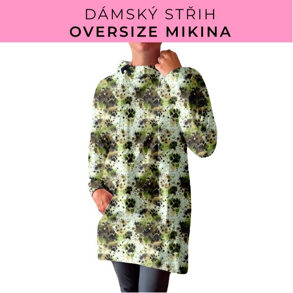 DÁMSKÝ střih - Oversize mikina