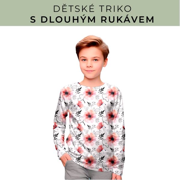 DĚTSKÝ střih - triko dlouhý rukáv