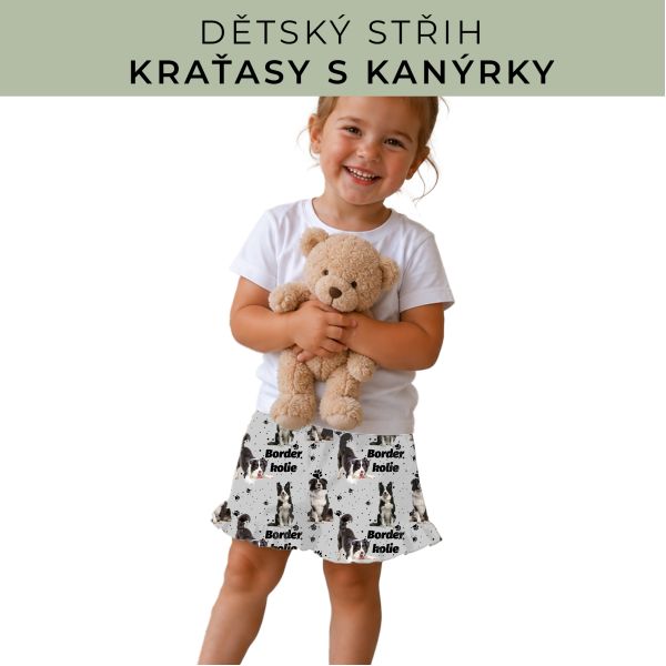 Dětský střih - Kraťásky s kanýrkem
