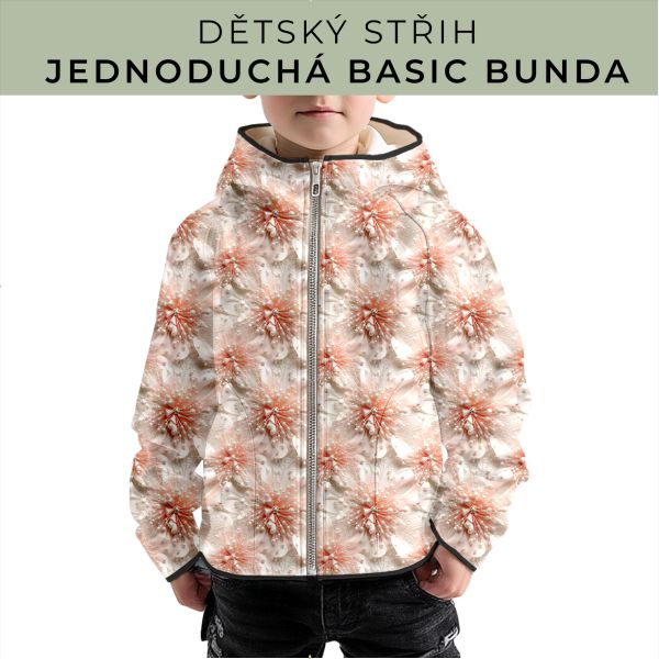 Dětský střih - jednoduchá dětská BASIC  bunda