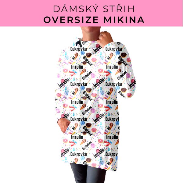 DÁMSKÝ střih - Oversize mikina