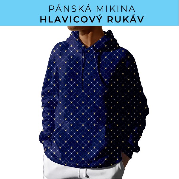 PÁNSKÝ střih - mikina s kapucí