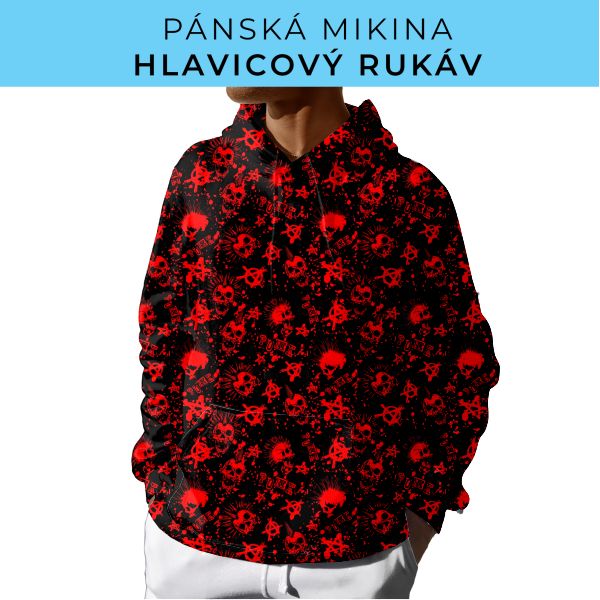 PÁNSKÝ střih - mikina s kapucí