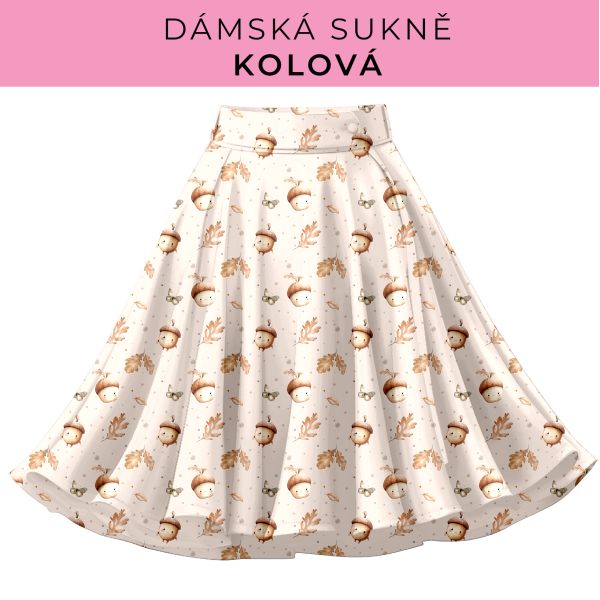 DÁMSKÝ střih - Kolová sukně