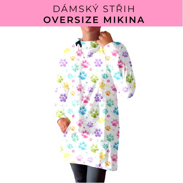 DÁMSKÝ střih - Oversize mikina