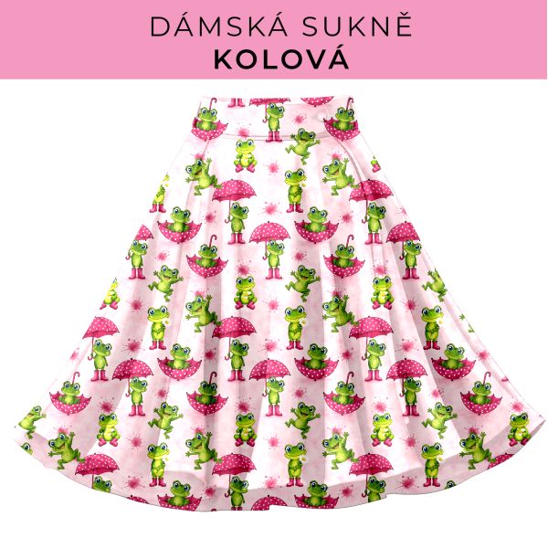 DÁMSKÝ střih - Kolová sukně