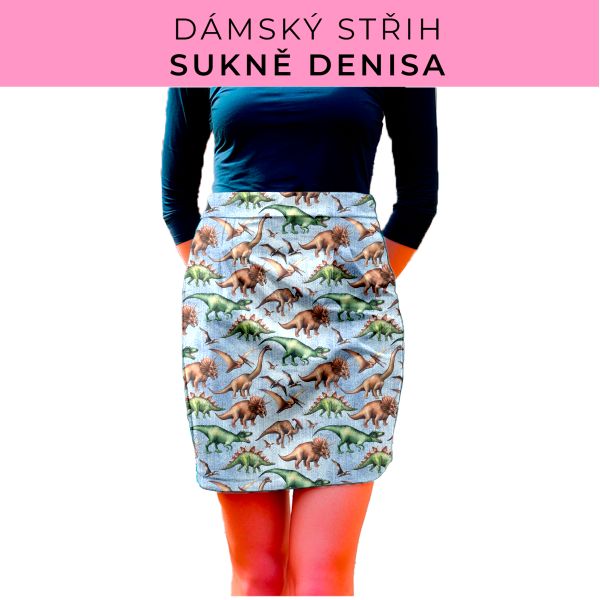 Dámský střih - Dámská sukně Denisa