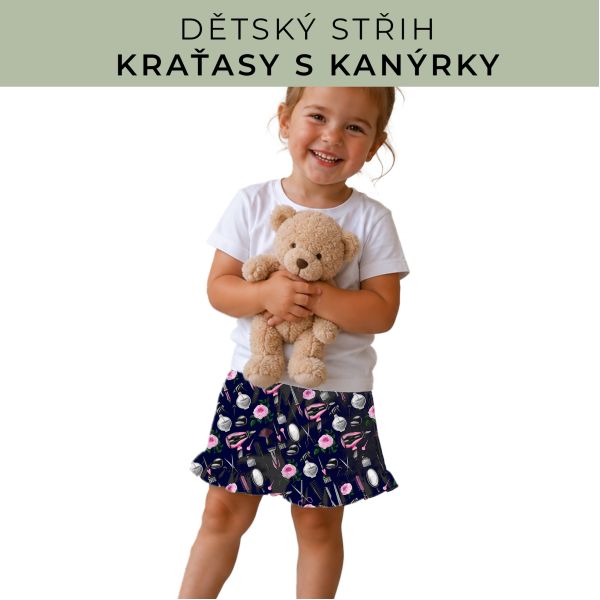 Dětský střih - Kraťásky s kanýrkem
