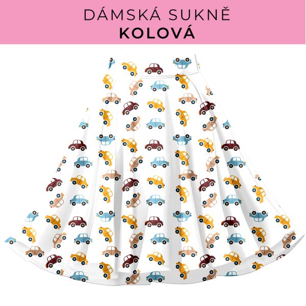 DÁMSKÝ střih - Kolová sukně