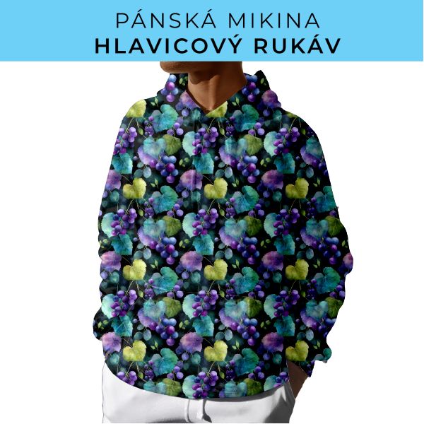 PÁNSKÝ střih - mikina s kapucí