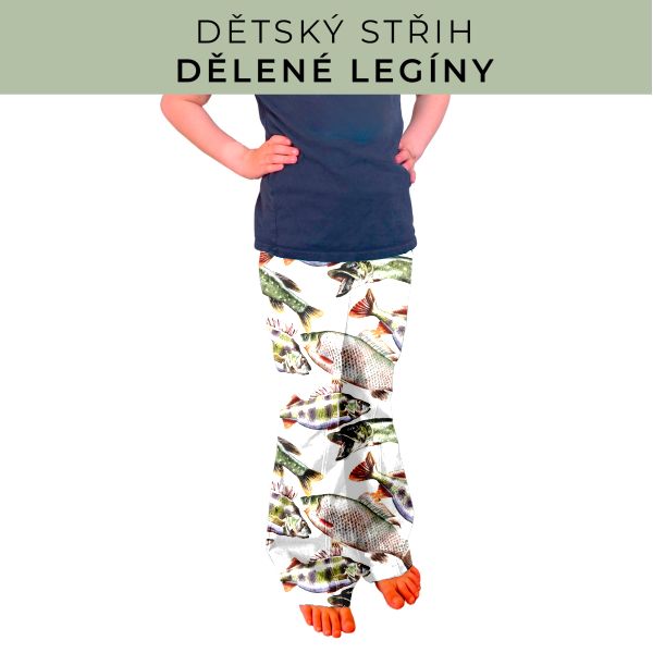 Dětský střih - Dělené legíny