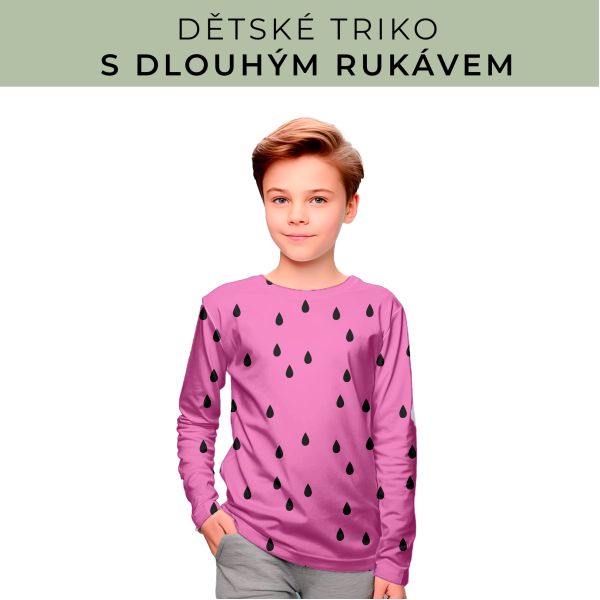 DĚTSKÝ střih - triko dlouhý rukáv