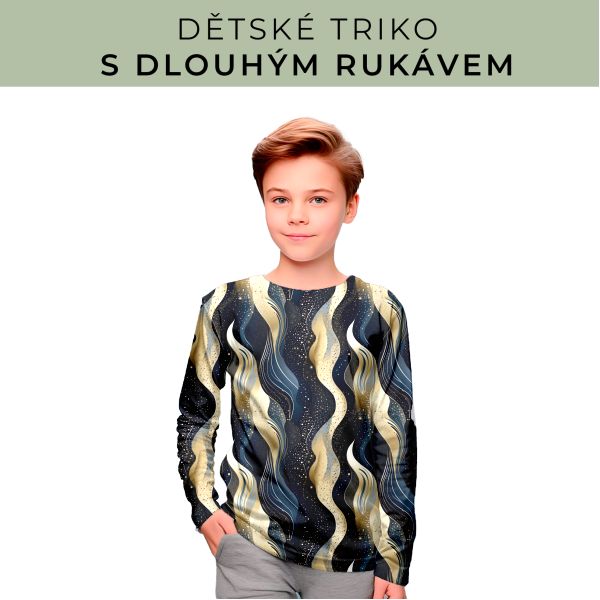 DĚTSKÝ střih - triko dlouhý rukáv