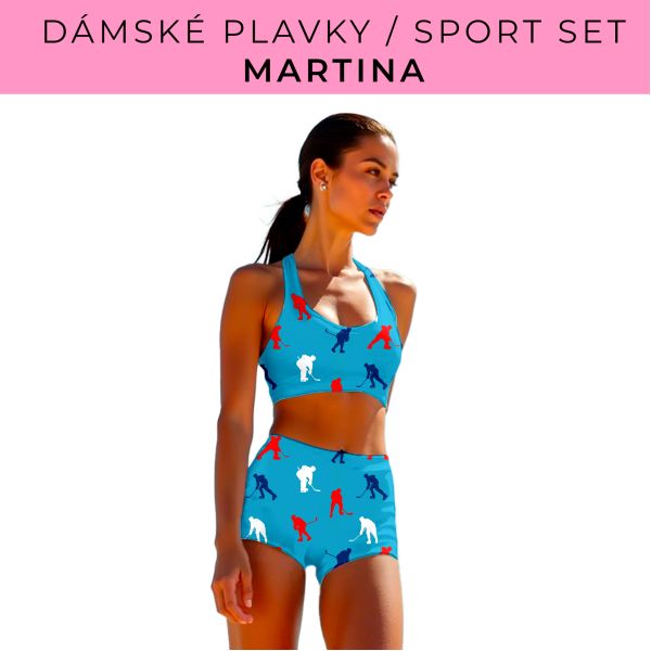 Dámský střih - plavky / sportovní set Martina