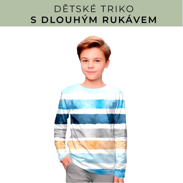 DĚTSKÝ střih - triko dlouhý rukáv
