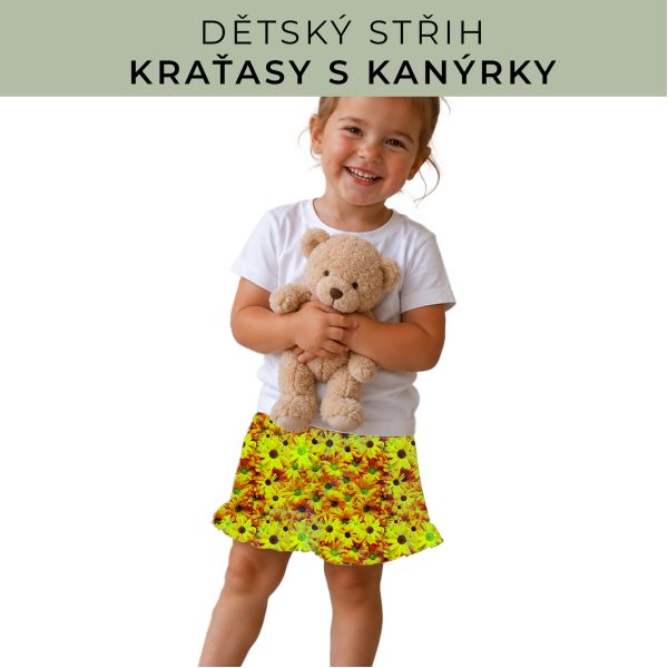 Dětský střih - Kraťásky s kanýrkem