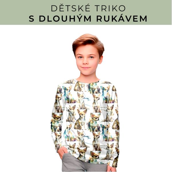 DĚTSKÝ střih - triko dlouhý rukáv