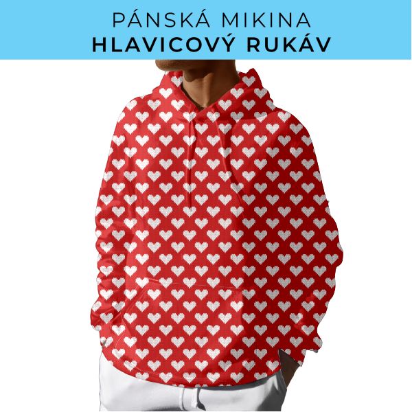 PÁNSKÝ střih - mikina s kapucí