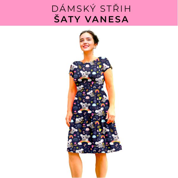 Dámský střih šaty Vanesa