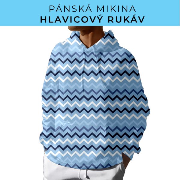 PÁNSKÝ střih - mikina s kapucí