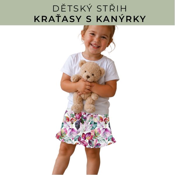 Dětský střih - Kraťásky s kanýrkem
