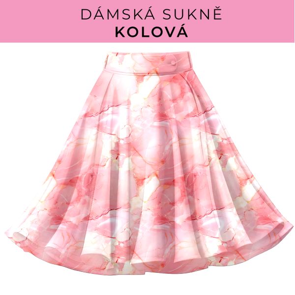 DÁMSKÝ střih - Kolová sukně