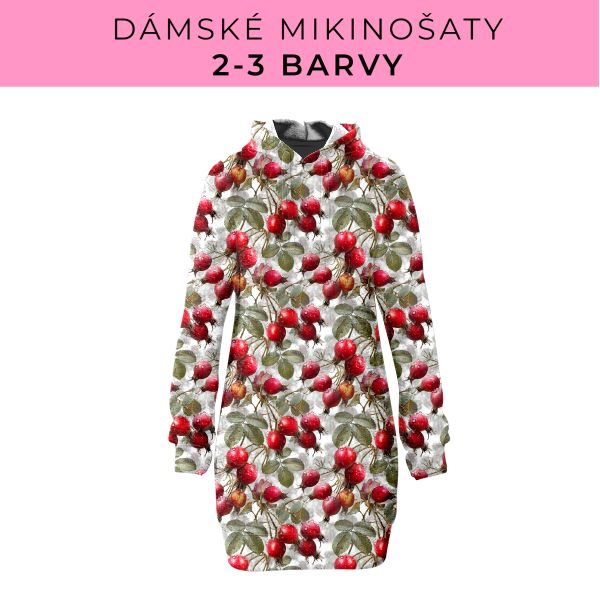 DÁMSKÝ střih - Mikinošaty 2-3 barvy