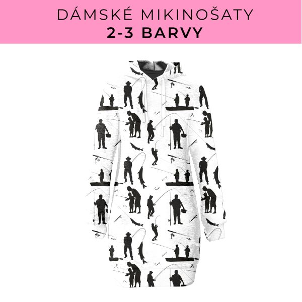 DÁMSKÝ střih - Mikinošaty 2-3 barvy