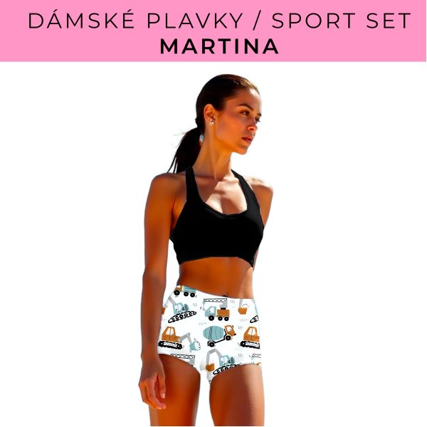 Dámský střih - plavky / sportovní set Martina