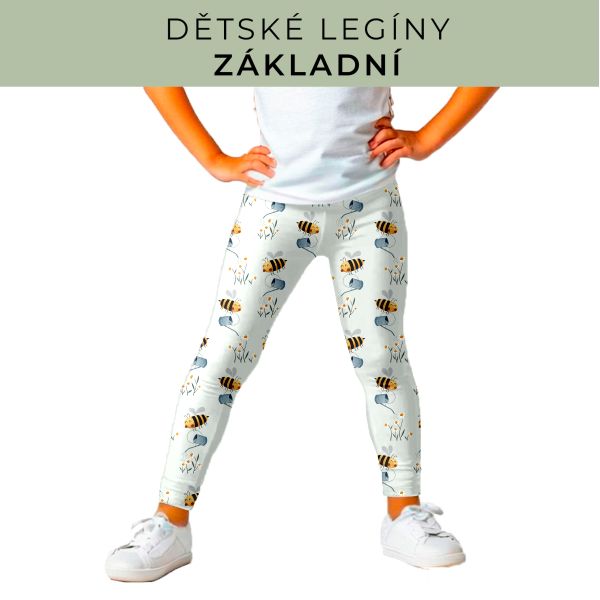 DĚTSKÝ střih - legíny základní