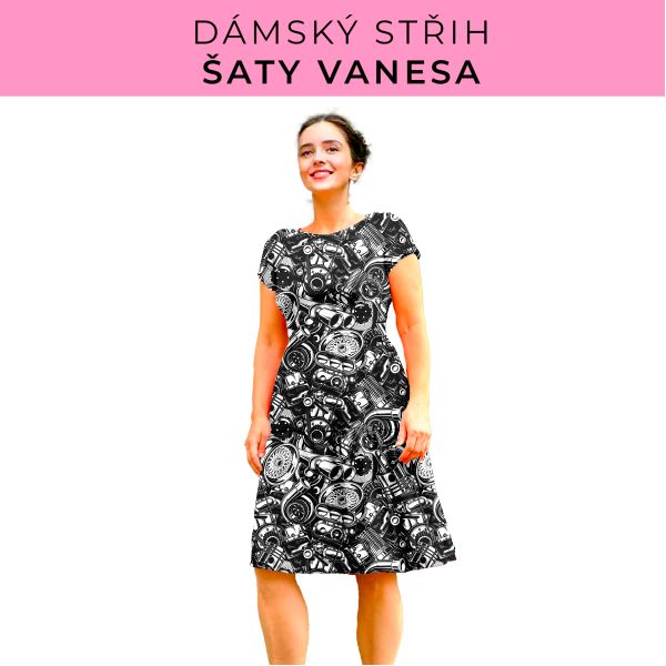 Dámský střih šaty Vanesa