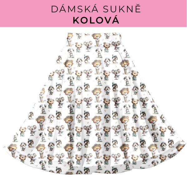 DÁMSKÝ střih - Kolová sukně