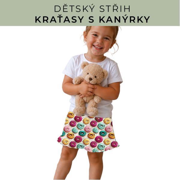 Dětský střih - Kraťásky s kanýrkem