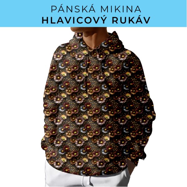 PÁNSKÝ střih - mikina s kapucí