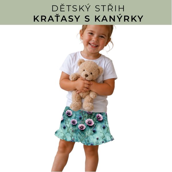 Dětský střih - Kraťásky s kanýrkem