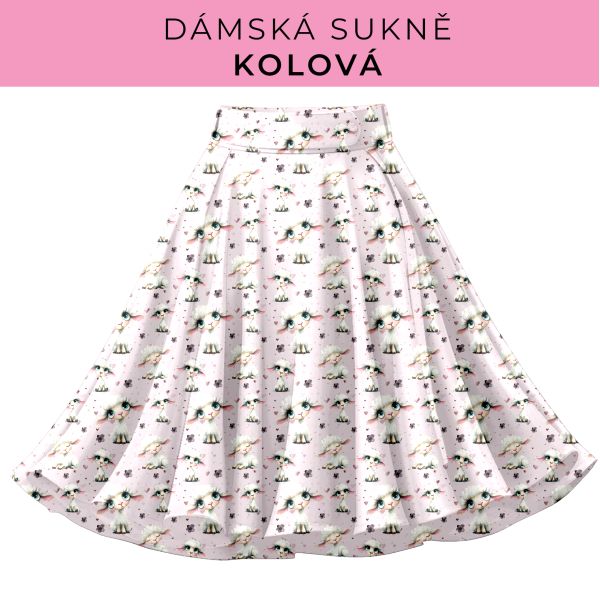 DÁMSKÝ střih - Kolová sukně
