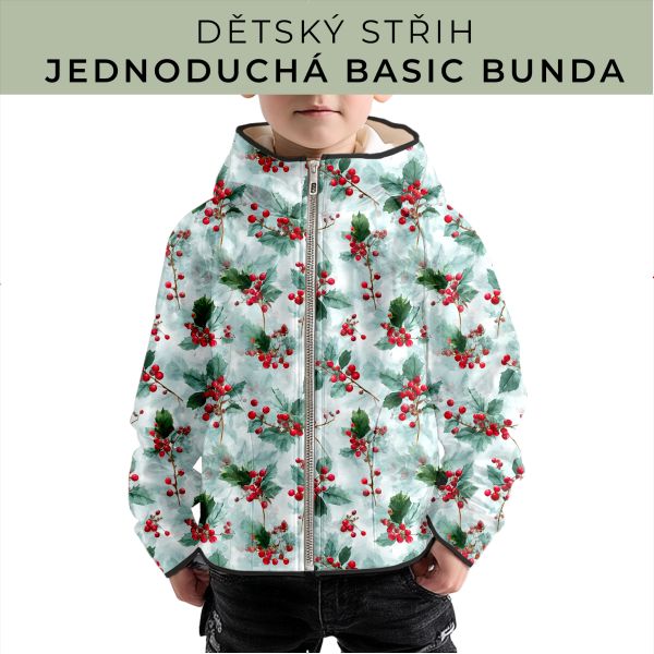 Dětský střih - jednoduchá dětská BASIC  bunda