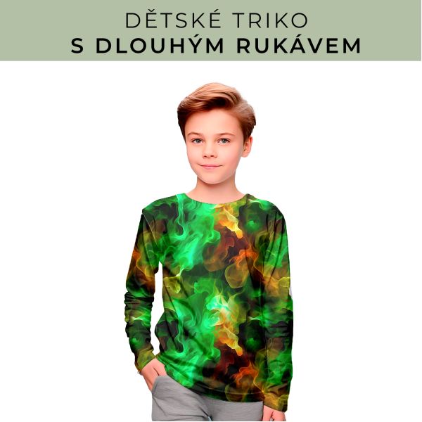 DĚTSKÝ střih - triko dlouhý rukáv
